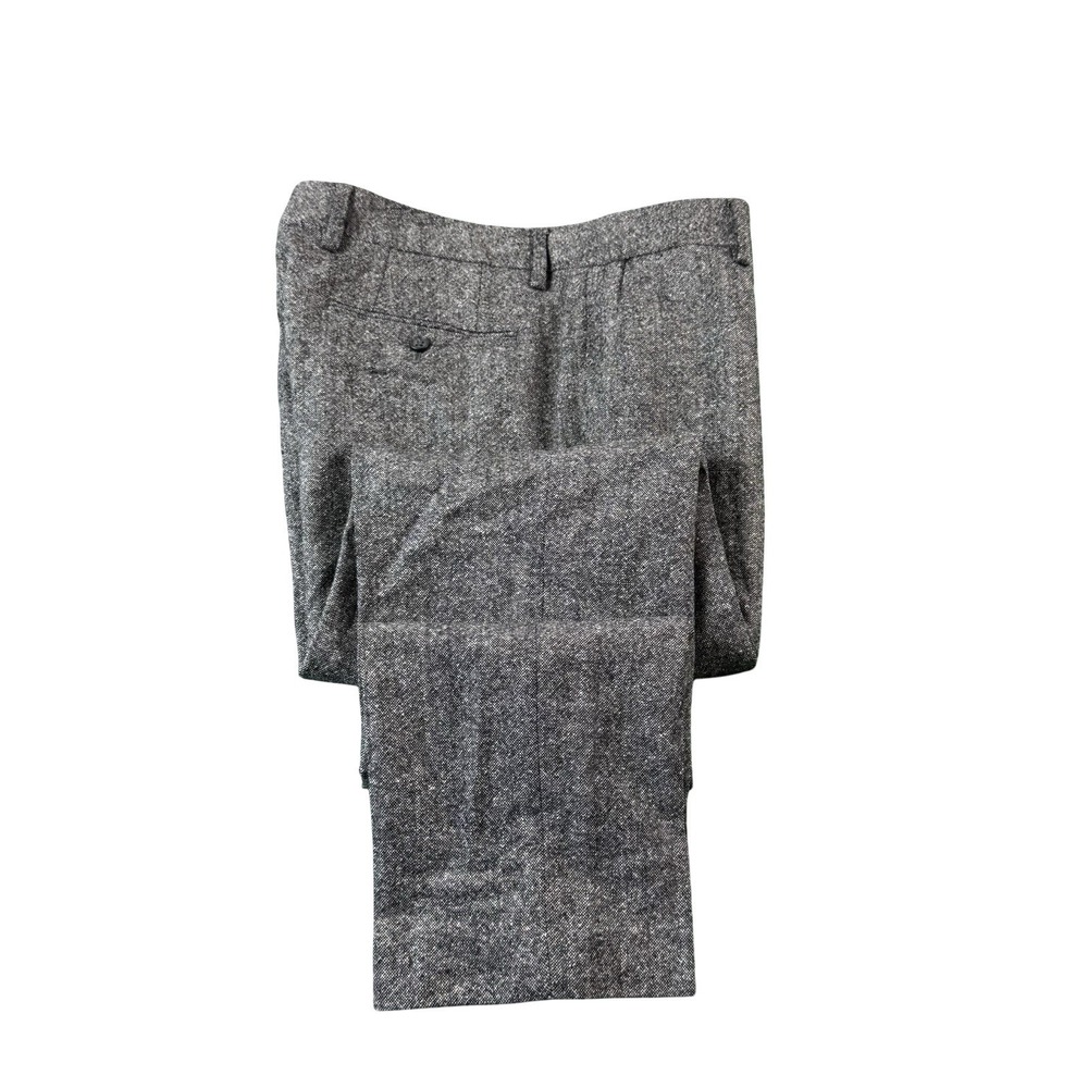 Bonobos Gray Marzotto Donegal Flecked Wool Mens Trouser 32x32 Slim Fit